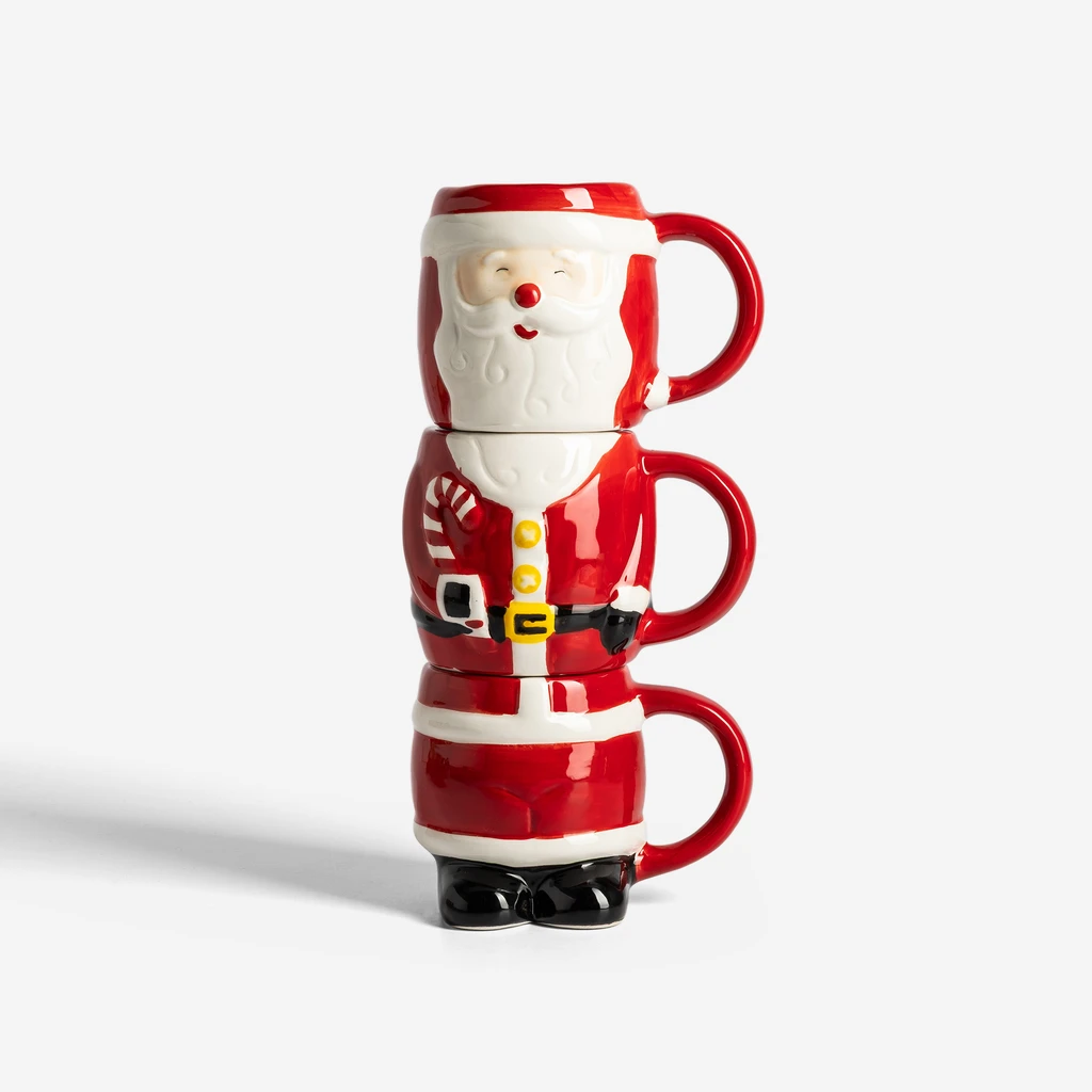 Sada 3 vánočních hrnků Mikuláš 280 ml MIX