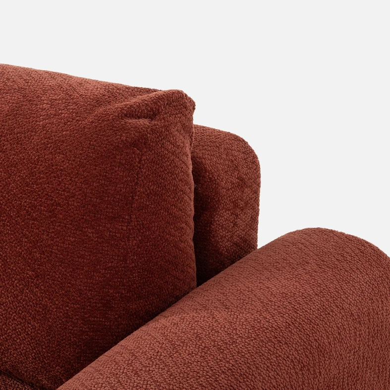 Vínová rohová sedací souprava s úložným prostorem PASSO M pravá