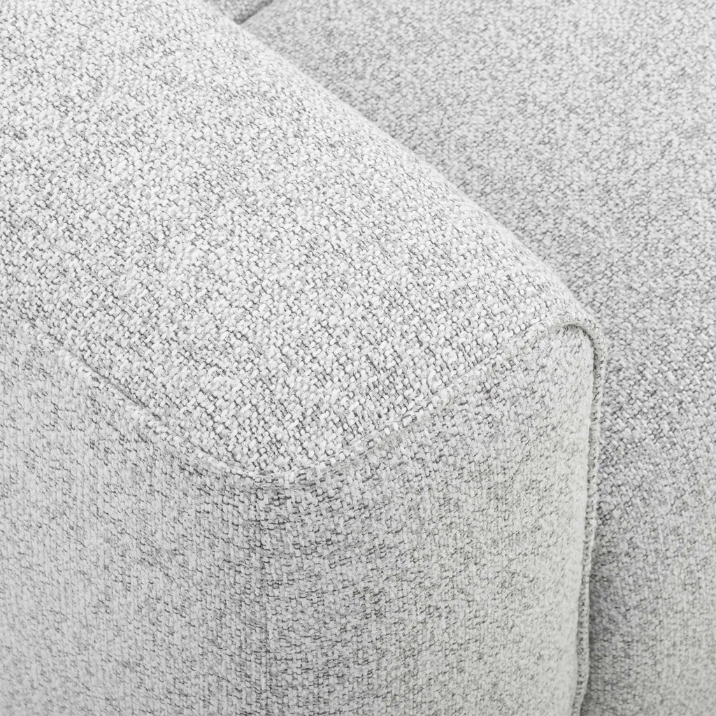 Rozkládací rohová sedačka šedá melírovaná BIANCO O levá