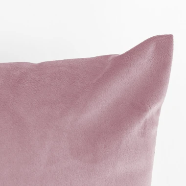 Růžový dekorační velurový polštář VELVIO 45x45 cm