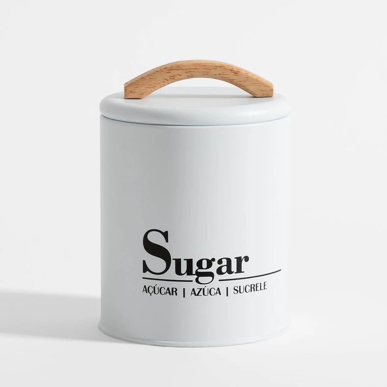 Bílá kuchyňská nádoba SUGAR 16 cm
