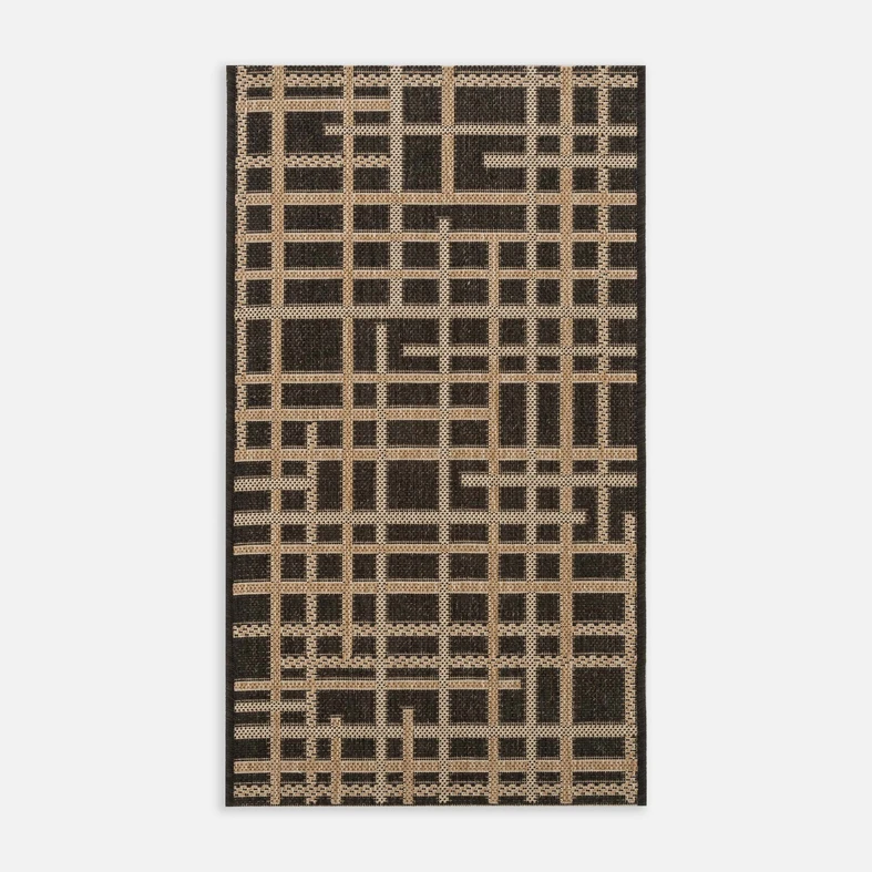 Koberec s mřížkou JUTA 40x60 cm, černý