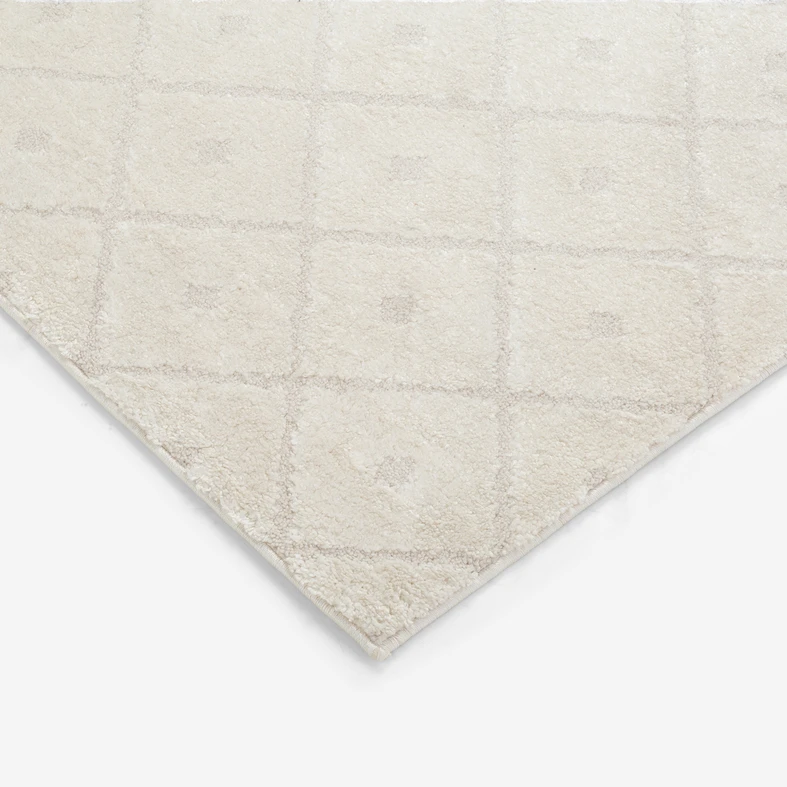 Koberec s geometrickým vzorem LA PASSION krémový 160x230 cm