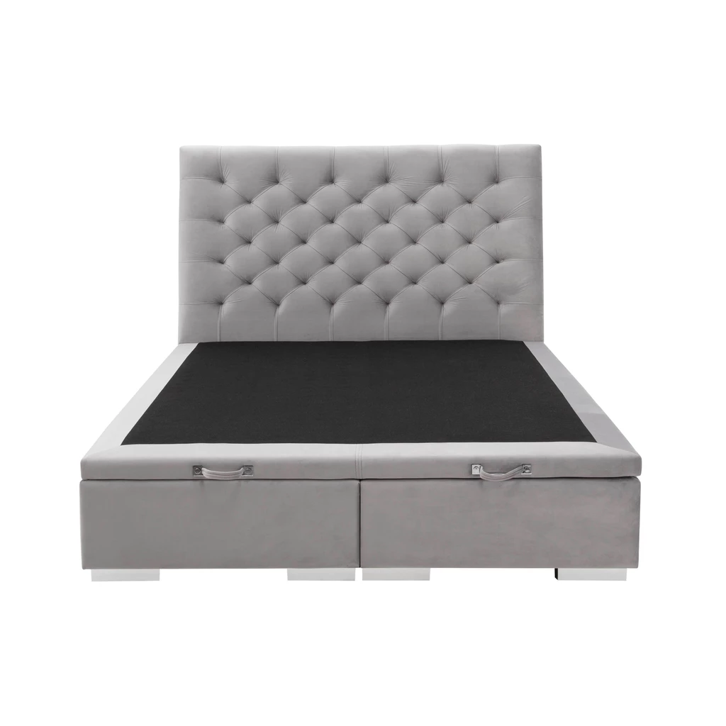 Postel boxspring s prošívaným čelem DAPHNE 160x200 cm