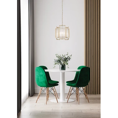 Zlaté závěsné svítidlo SERGIO 35 cm