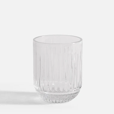 Nízká drážkovaná sklenice 250 ml