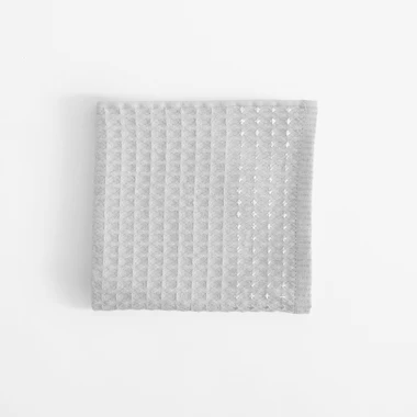 Světle šedá kuchyňská utěrka WAFEL 40x60 cm