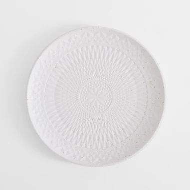 Dekorativní bílý talíř 29,5 cm