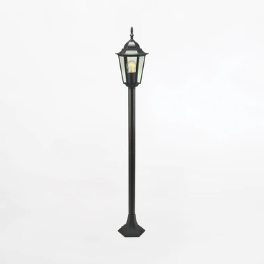 Černá venkovní stojací lampa MOONLIT