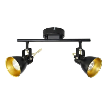 Černo-zlatá dvoubodová světelná lišta ORO FALCO