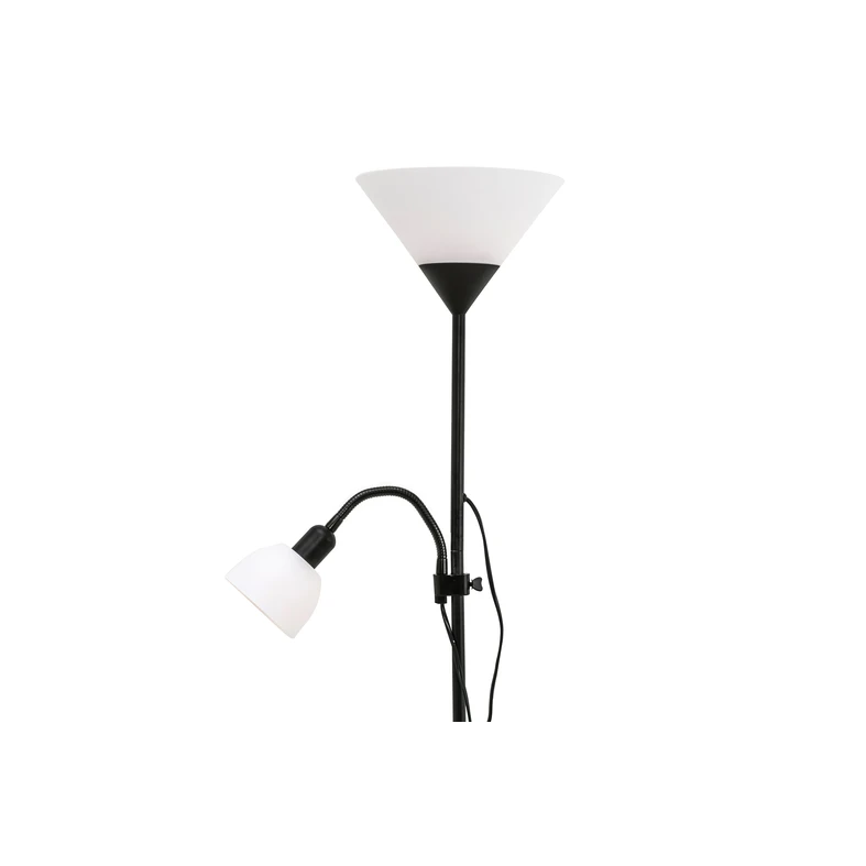 Černá stojací lampa E14 E27
