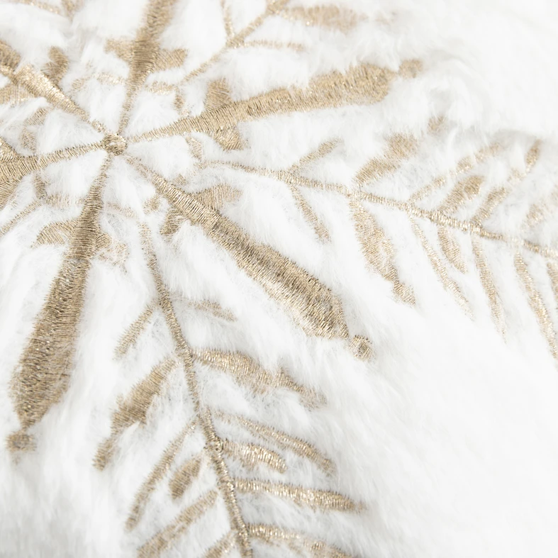 Polštář vánoční bílý STAR 35x35 cm