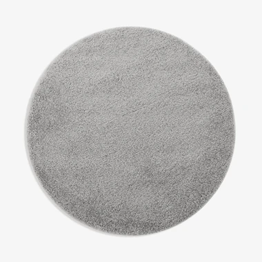 Kulatý koberec FURRY, šedý, 100 cm