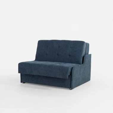 Tmavě modrá dvoumístná rozkládací pohovka MATI II