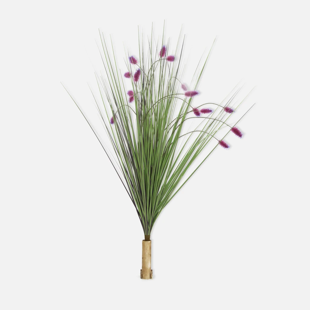 Umělá zeleno-fialová tráva 68 cm