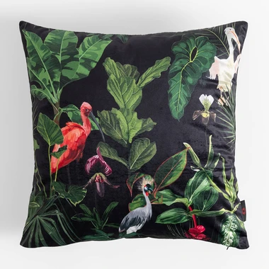 Exotický černý povlak na polštář MADERA 45x45 cm