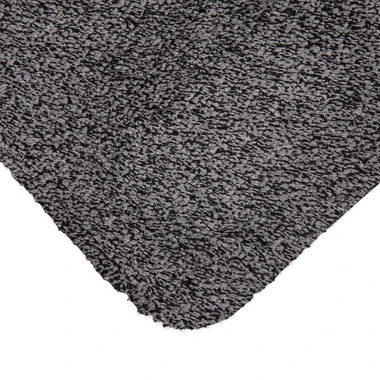 Šedá rohožka s podkladem z TPR 45x70 cm