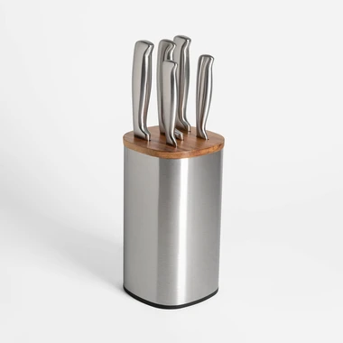 Sada nožů v ocelovém bloku FARO 6 dílů