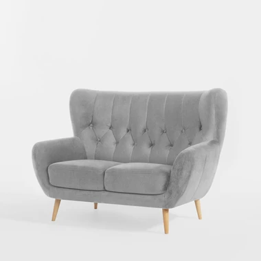 2místná pohovka ušák světlošedá KELSO