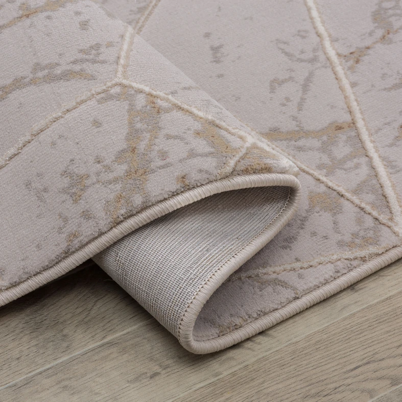Koberec s dekorem mramoru béžový ALMERA 160x220 cm