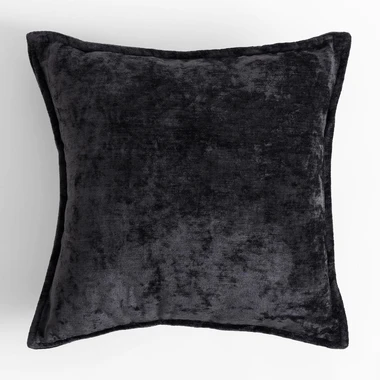 Dekorační povlak na polštář černý SOLLE 45x45 cm