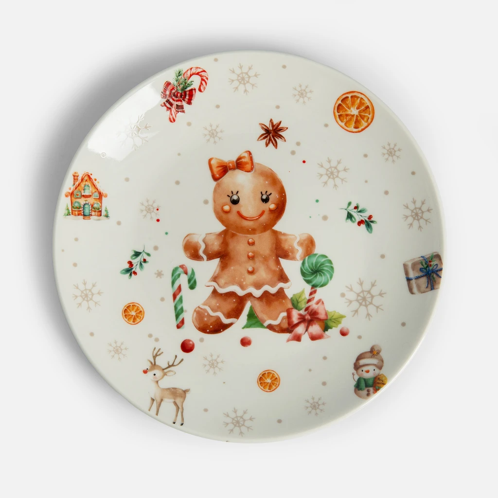 Vánoční talíř dezertní COOKIES 19,5 cm