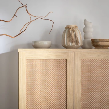 Bílá váza sněhulák 24,2 cm