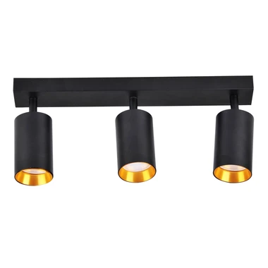 Černo-zlatá 3bodová světelná lišta MARIBEL III