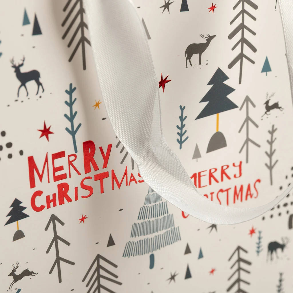 Dárková taška vánoční motiv 23 cm MIX