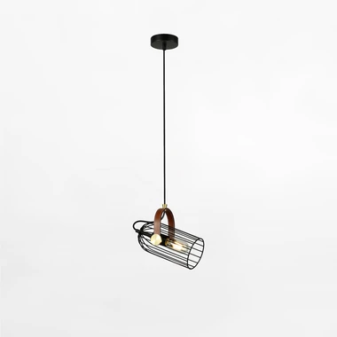 Černé loftové závěsné svítidlo ANTOIN