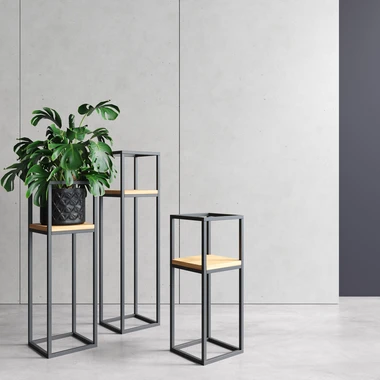 Industriální stojan na květináče ANET 75 cm