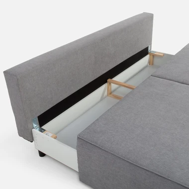 Šedá 3místná rozkládací pohovka GRIS