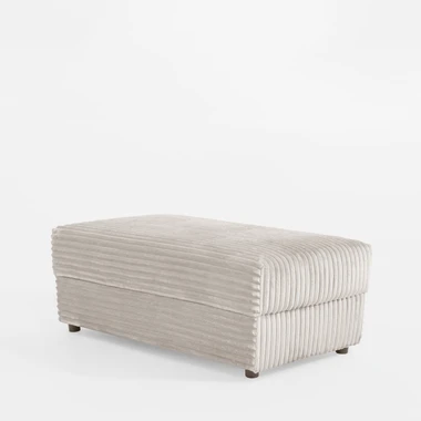 Podnožka manšestrová krémová NOEMI