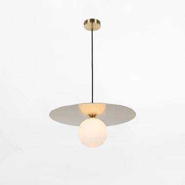 Zlaté závěsné svítidlo koule SPOLETTO