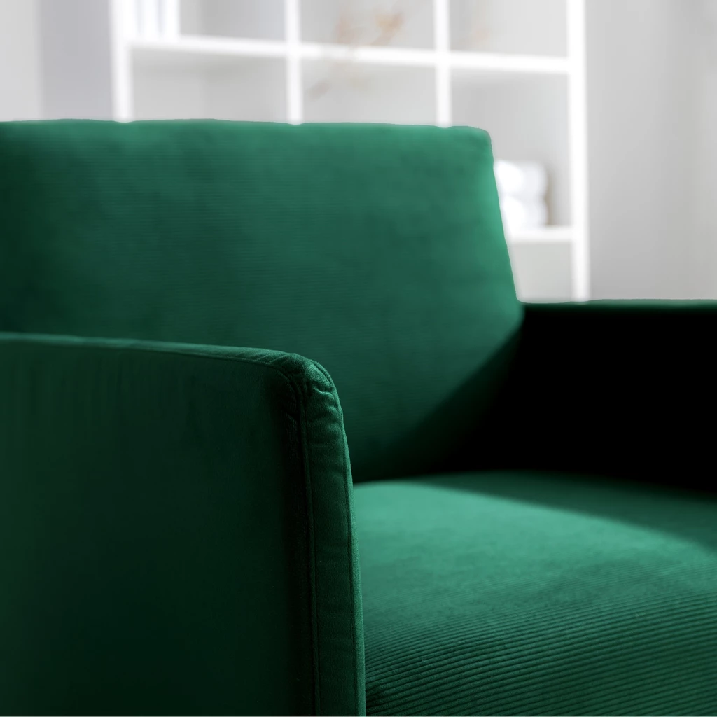 Sofa amerykanka zielona 93 cm MIKE