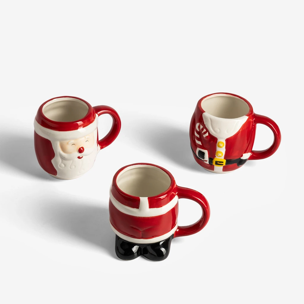 Sada 3 vánočních hrnků Mikuláš 280 ml MIX