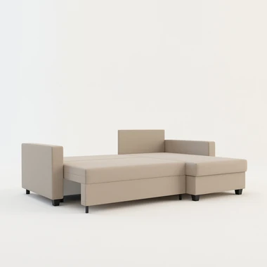 Béžová rohová sedací souprava MORGAN