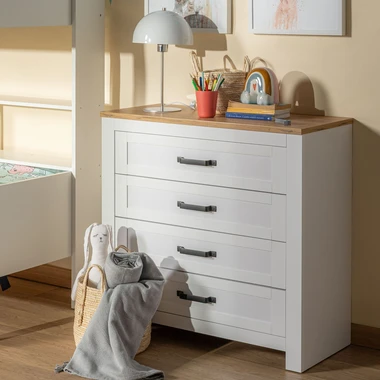 Stolní lampa s bílým stínidlem