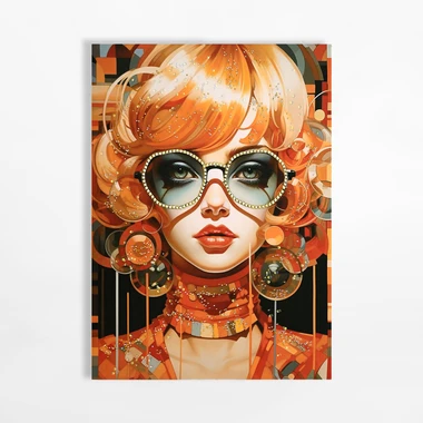 Obraz na plátně RETRO ŽENA I 60x80 cm