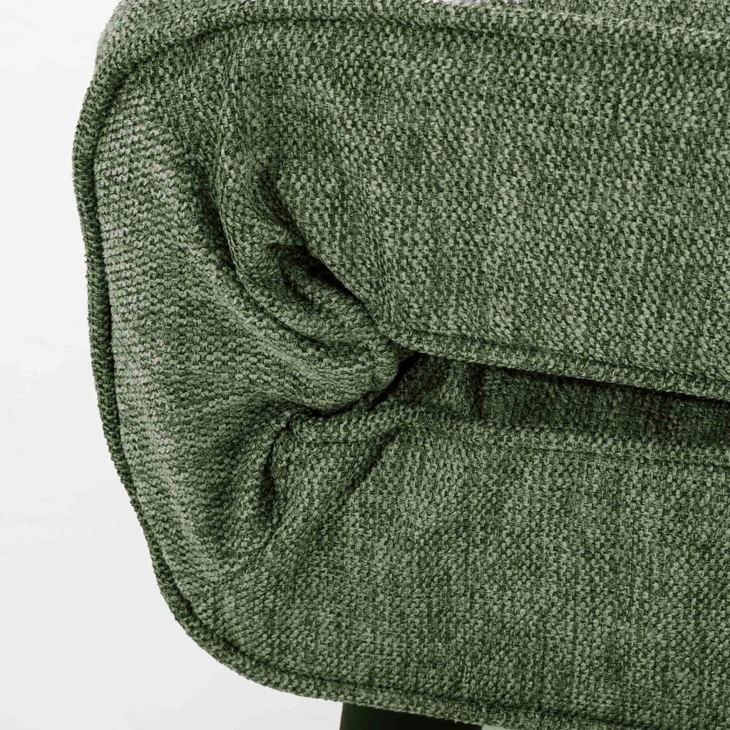 Rozkládací čalouněné křeslo zelené LAVILLA