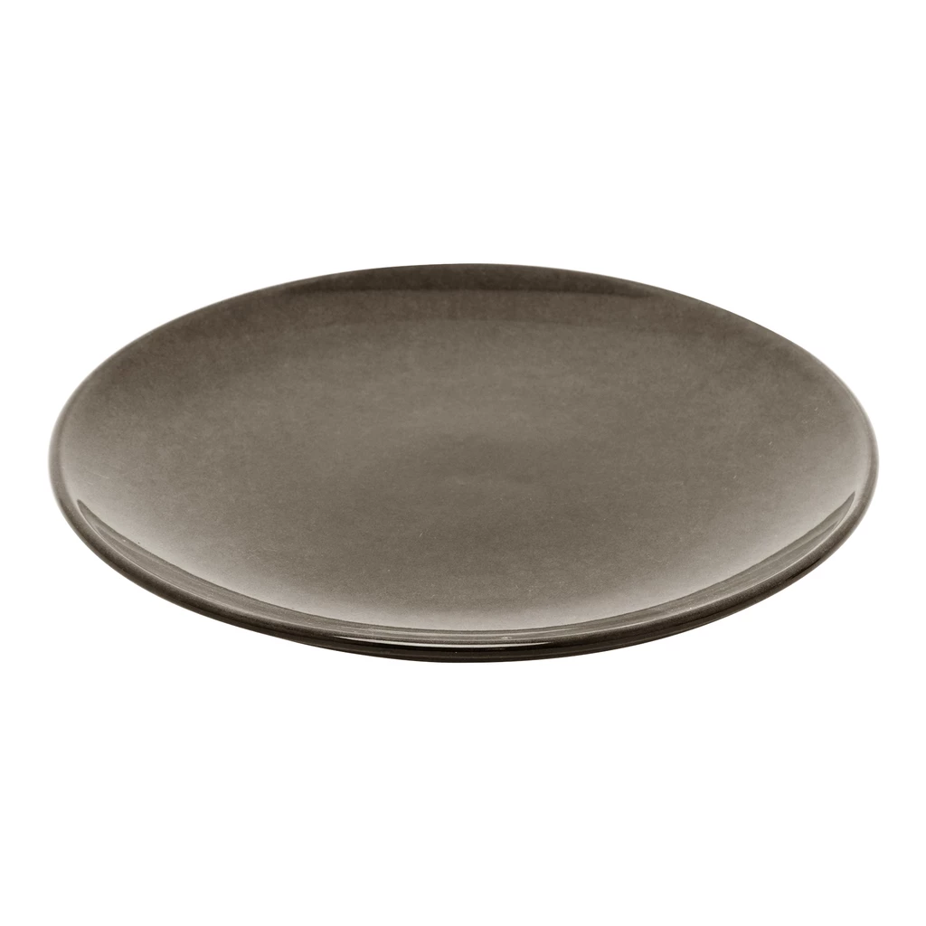 Jídelní talíř keramický světle šedý LUNA 27 cm