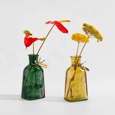 Skleněná váza, 19 cm, MIX