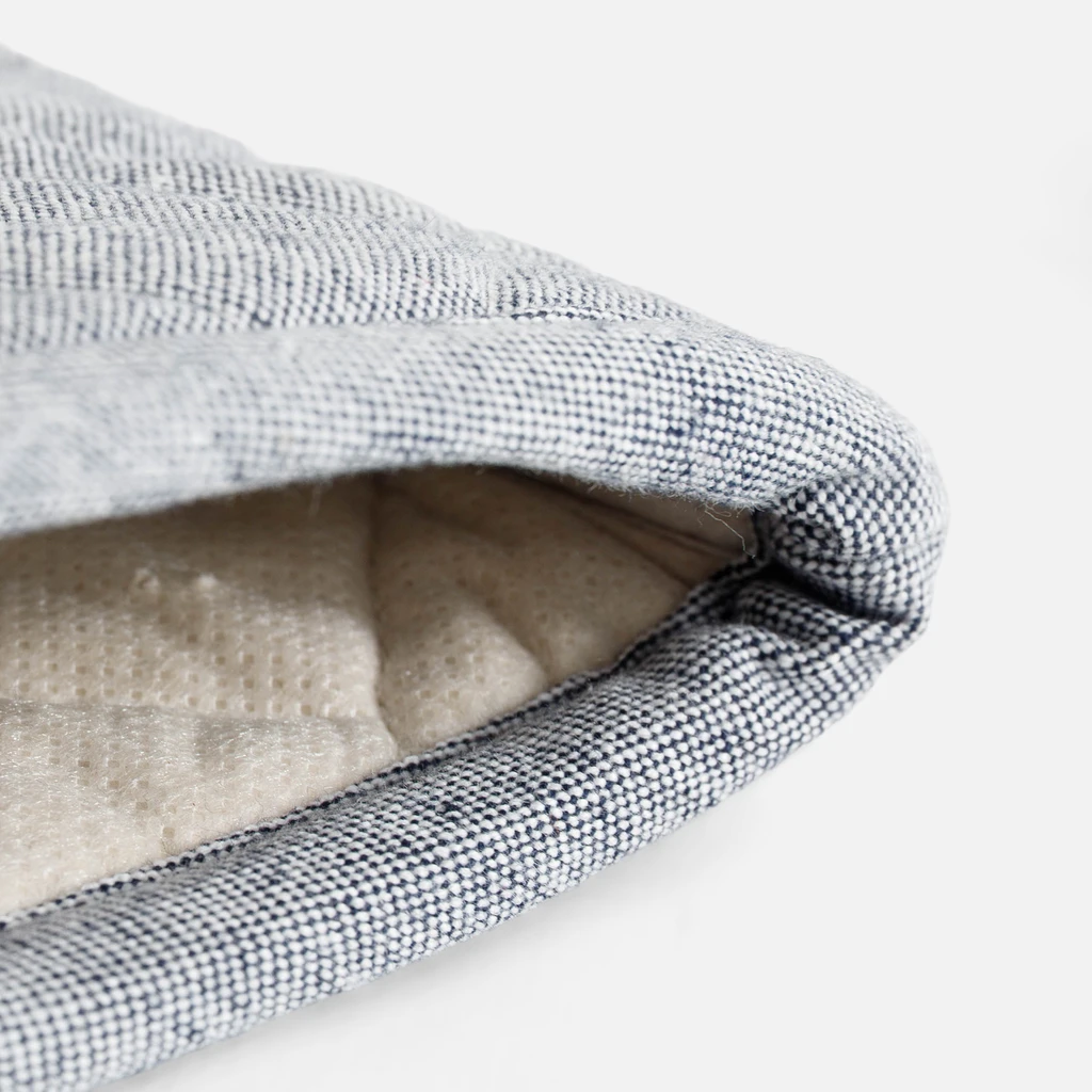 Kuchyňská chňapka s podložkou JEANS COLLECTION šedá.
