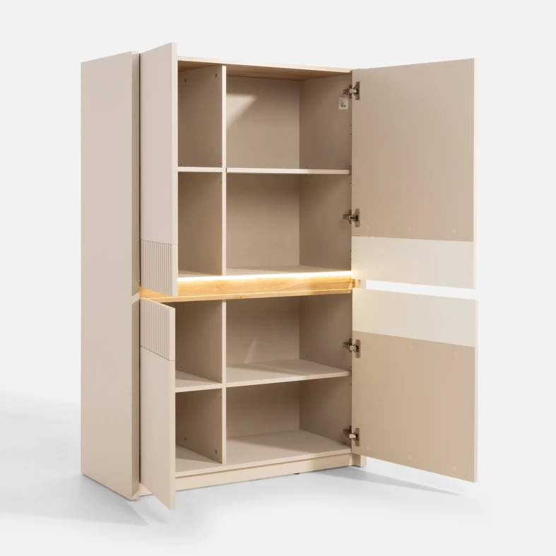 Komoda s osvětlením OAK SQUERE 95,3 cm
