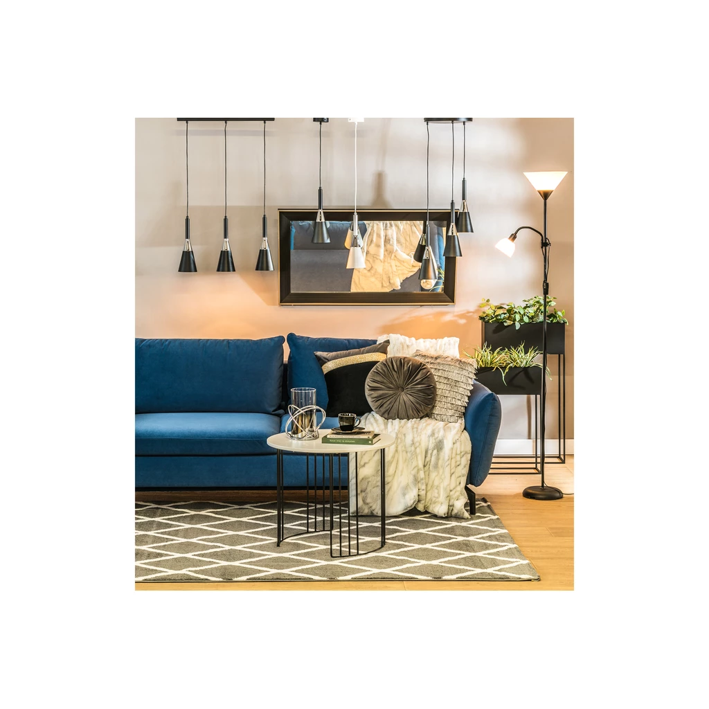 Černá stojací lampa E14 E27
