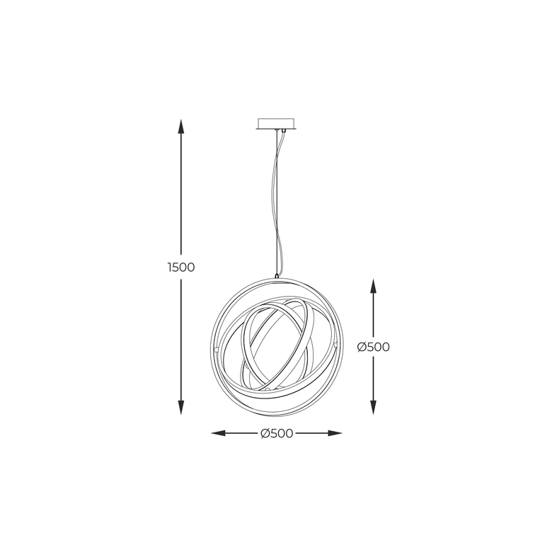 TESS to lampa wisząca o niezwykle ciekawym, wręcz kosmicznym designie.