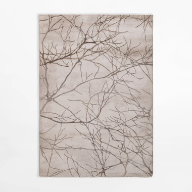 Krémový koberec s větvemi SPAZZIO 120x170 cm