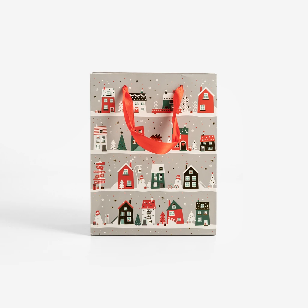 Dárková taška vánoční motiv 23 cm MIX