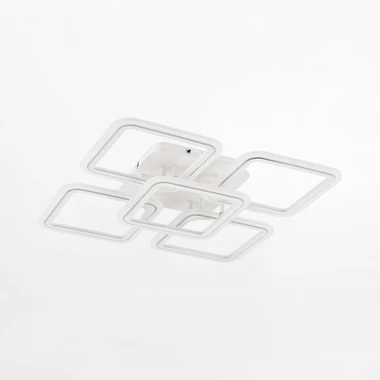 Bílo chromované LED stropní svítidlo STELLAR s dálkovým ovládáním 56,2 cm