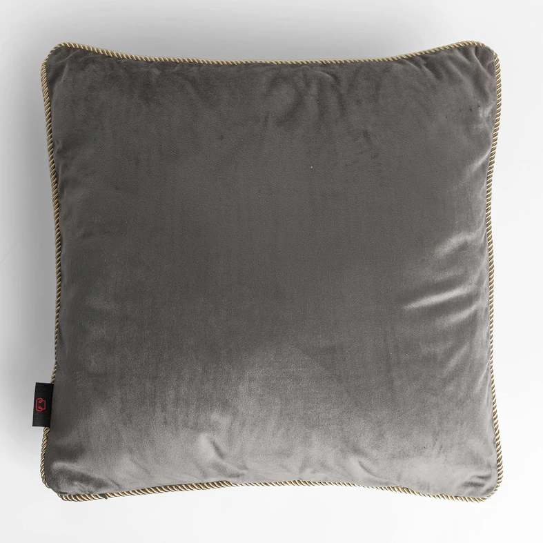 Dekorační šedý povlak na polštář s včelou AURE 45x45 cm